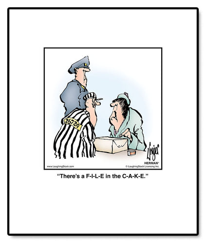 There’s a F-I-L-E in the C-A-K-E.
