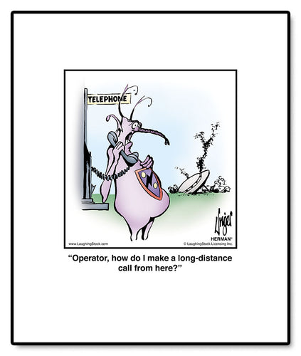 Operator, how do I make a long-distance call from here?