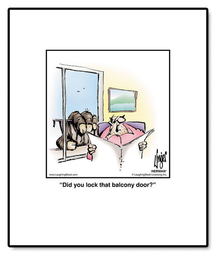 Did you lock that balcony door?