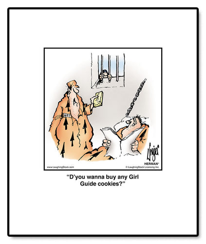 D’you wanna buy any Girl Guide cookies?