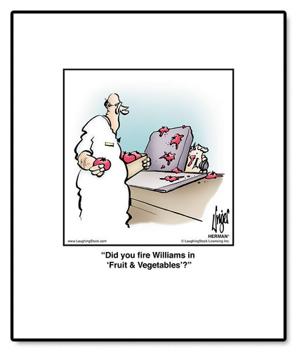 Did you ﬁre Williams in ‘Fruit & Vegetables’?
