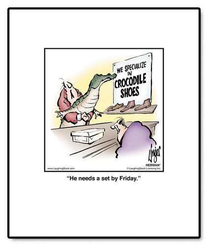 He needs a set by Friday.