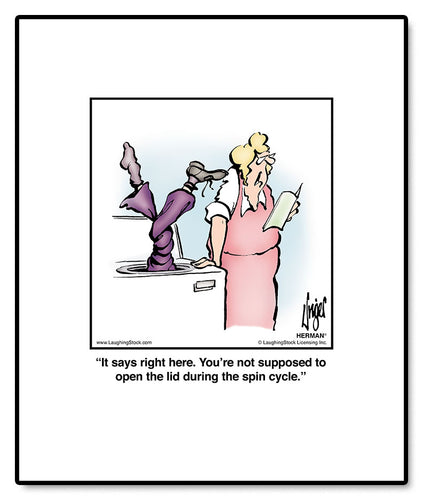 It says right here. You’re not supposed to open the lid during the spin cycle.