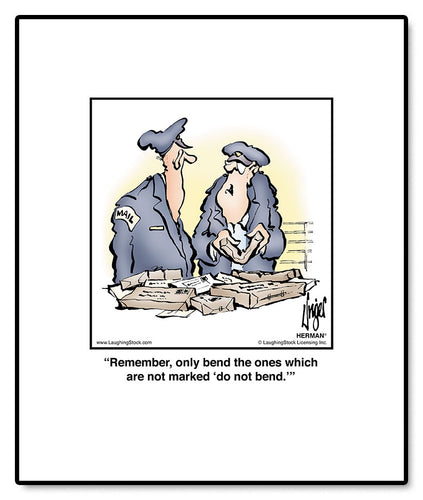 Remember, only bend the ones which are not marked ‘do not bend.’