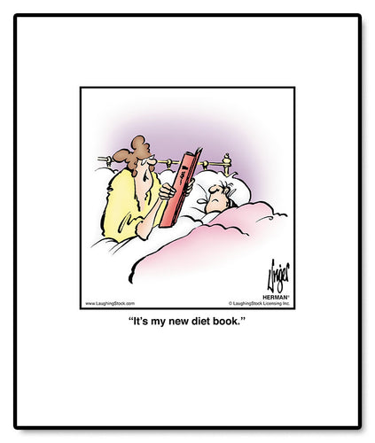 It’s my new diet book.