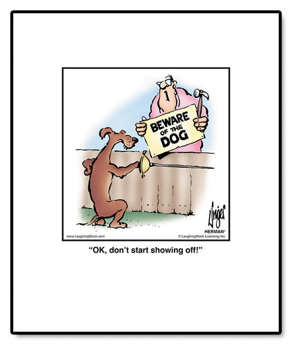 OK, don’t start showing off!