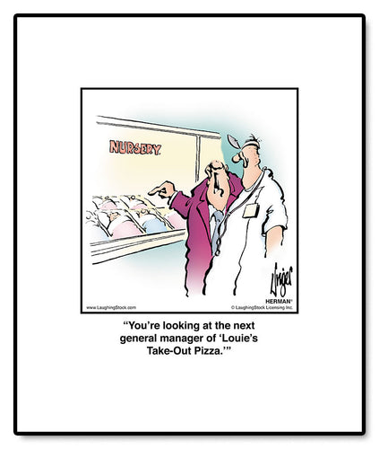 You’re looking at the next general manager of ‘Louie’s Take-Out Pizza.’