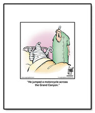 Load image into Gallery viewer, He jumped a motorcycle across the Grand Canyon.