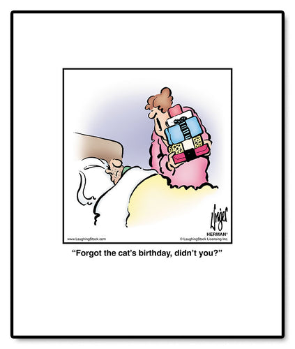 Forgot the cat’s birthday, didn’t you?