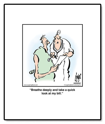 Breathe deeply and take a quick look at my bill.