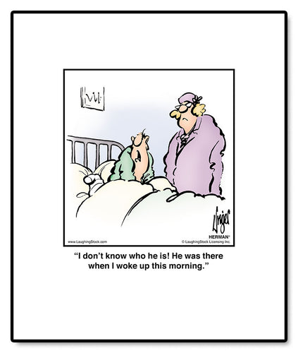 I don’t know who he is! He was there when I woke up this morning.