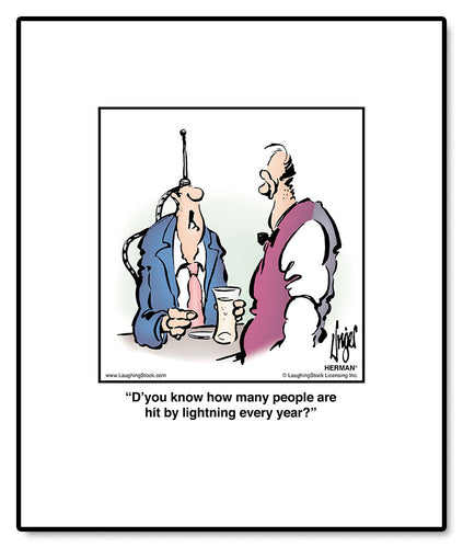 D’you know how many people are hit by lightning every year?