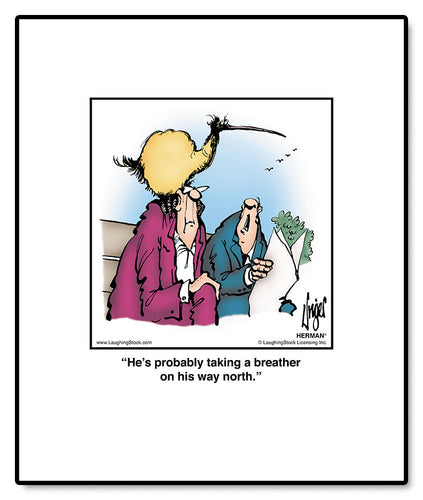 He’s probably taking a breather on his way north.