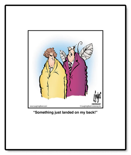 Something just landed on my back!