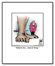 Load image into Gallery viewer, Table for two… name of ‘Kong.’