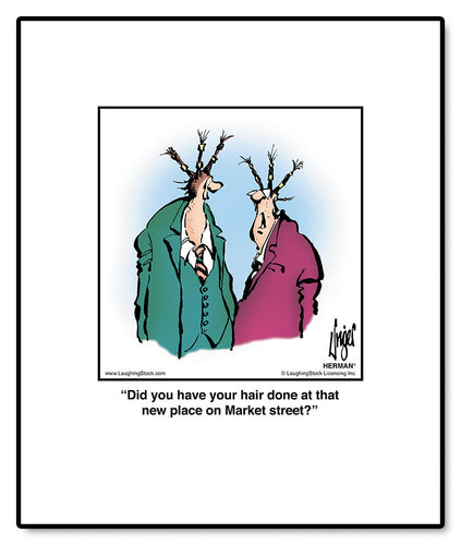 Did you have your hair done at that new place on Market street?