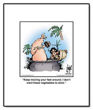 Load image into Gallery viewer, Keep moving your feet around. I don’t want these vegetables to stick.