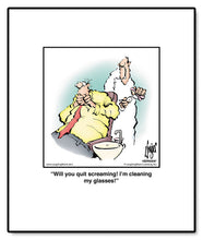 Load image into Gallery viewer, Will you quit screaming! I’m cleaning my glasses!