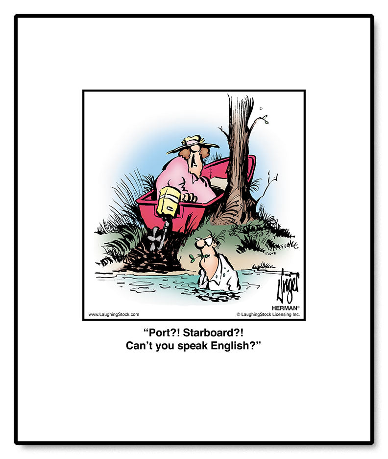 Port?! Starboard?! Can’t you speak English?
