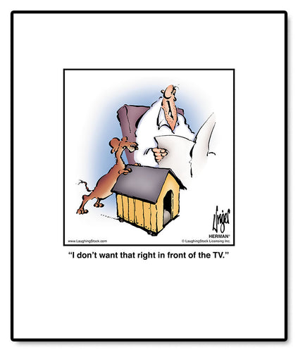 I don’t want that right in front of the TV.