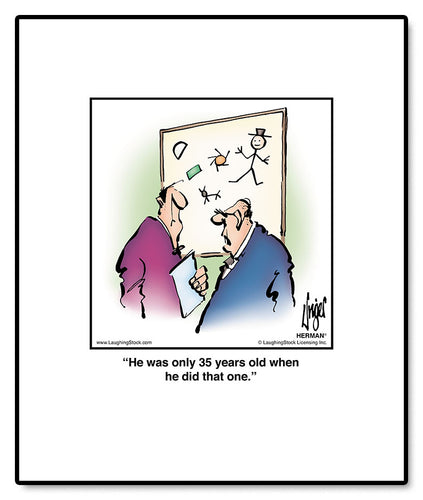 He was only 35 years old when he did that one.