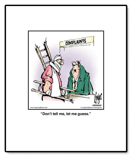 Don’t tell me, let me guess.