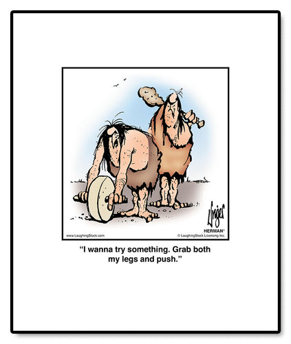 I wanna try something. Grab both my legs and push.