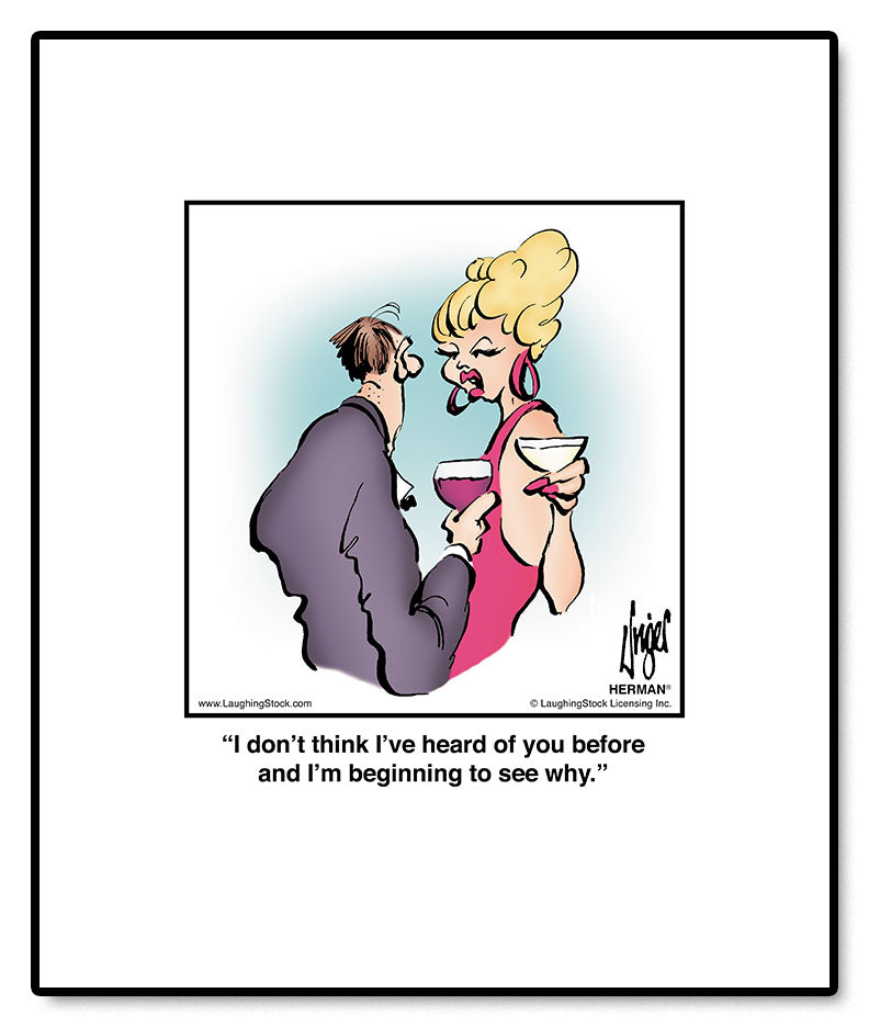 I don’t think I’ve heard of you before and I’m beginning to see why.