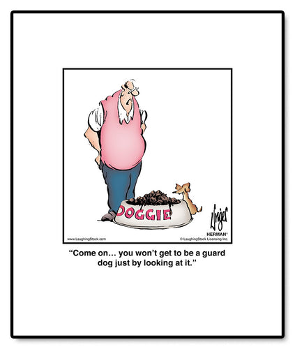 Come on… you won’t get to be a guard dog just by looking at it.