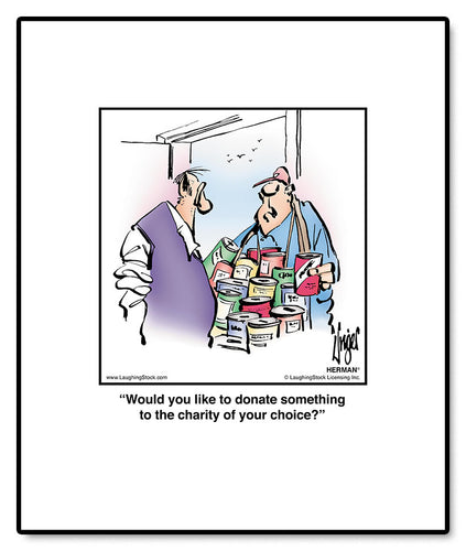 Would you like to donate something to the charity of your choice?