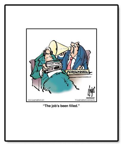 The job’s been ﬁlled.