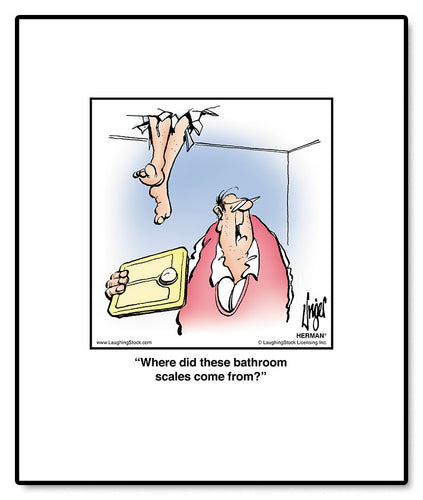 Where did these bathroom scales come from?