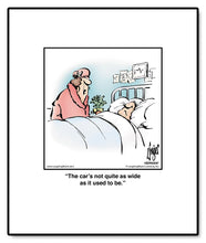 Load image into Gallery viewer, The car’s not quite as wide as it used to be.