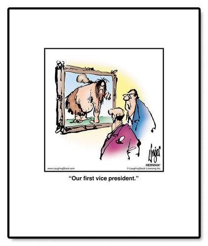 Our ﬁrst vice president.