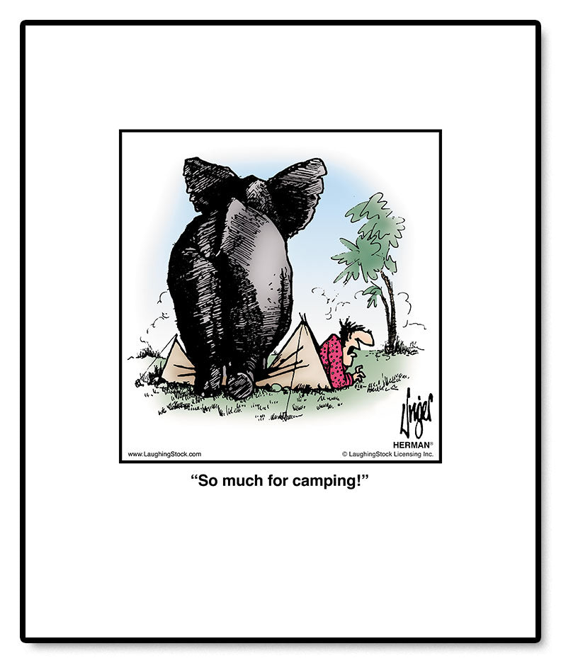 So much for camping!