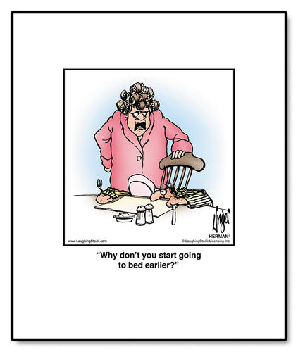 Why don’t you start going to bed earlier?