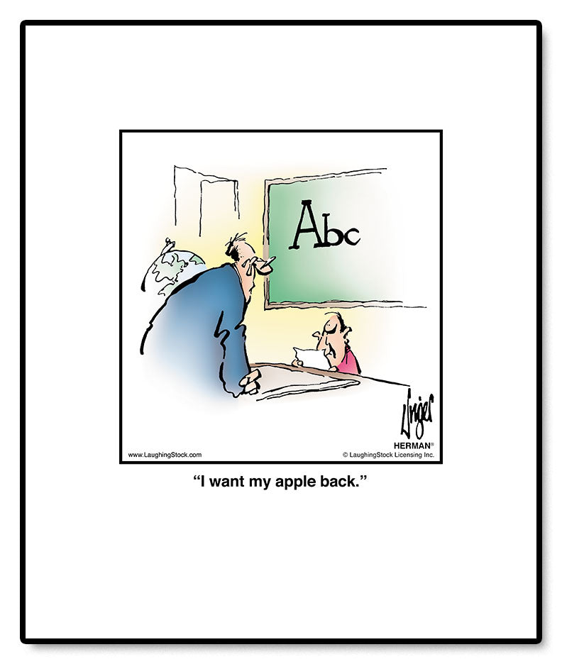 I want my apple back.