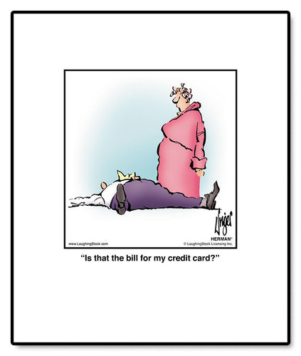 Is that the bill for my credit card?