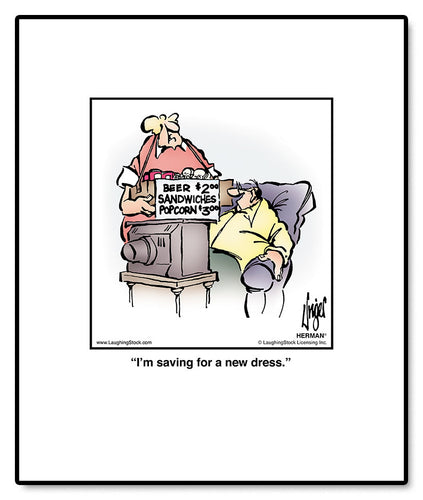 I’m saving for a new dress.