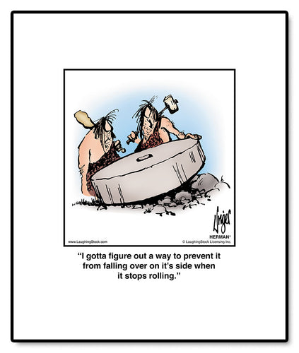 I gotta figure out a way to prevent it from falling over on it’s side when it stops rolling.