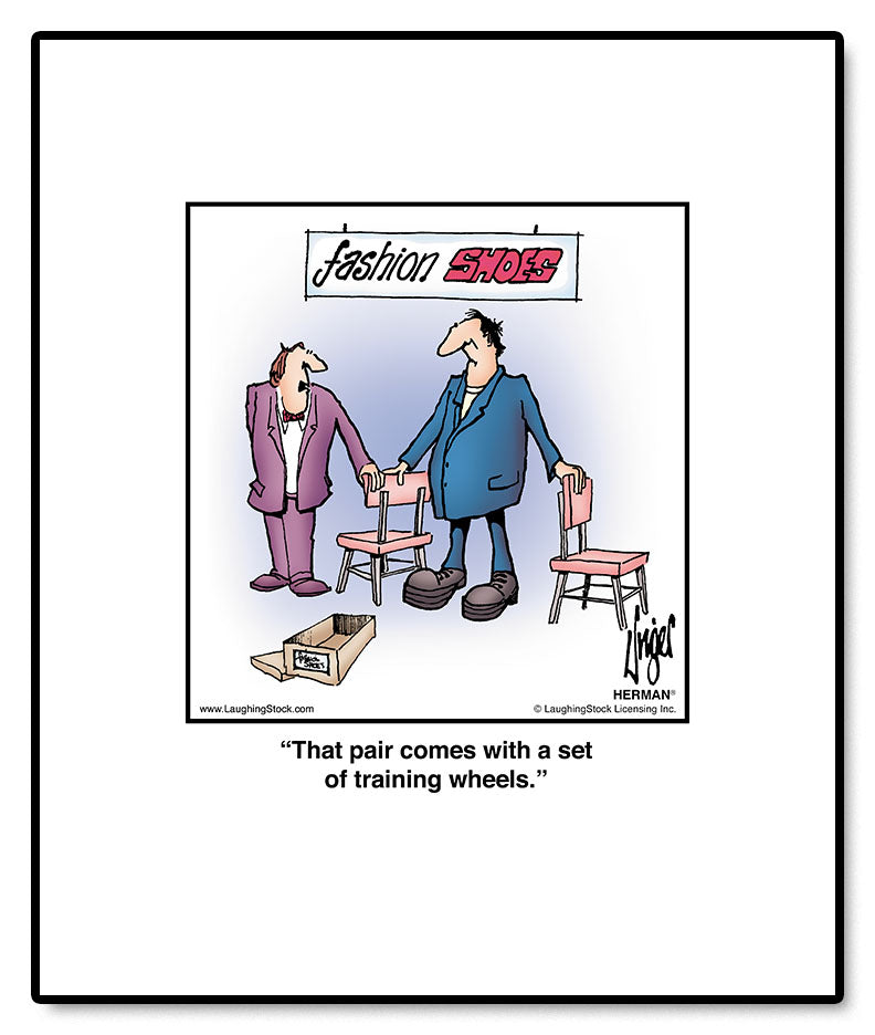 That pair comes with a set of training wheels.