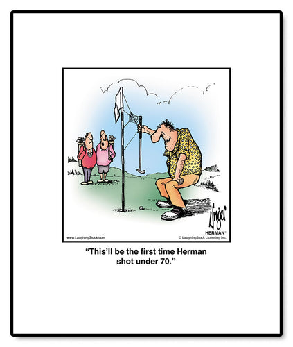 This’ll be the first time Herman shot under 70.