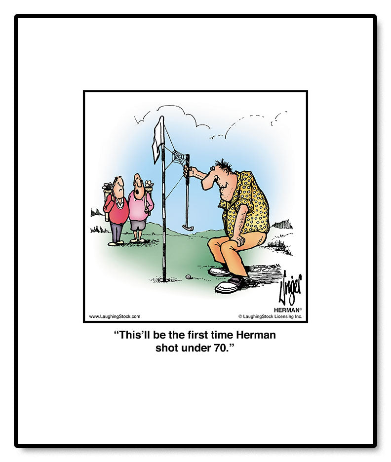 This’ll be the first time Herman shot under 70.