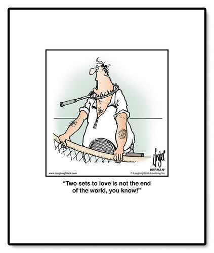 Two sets to love is not the end of the world, you know!