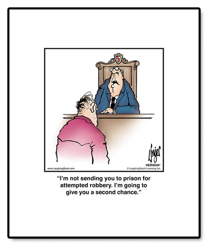 I’m not sending you to prison for attempted robbery. I’m going to give you a second chance.