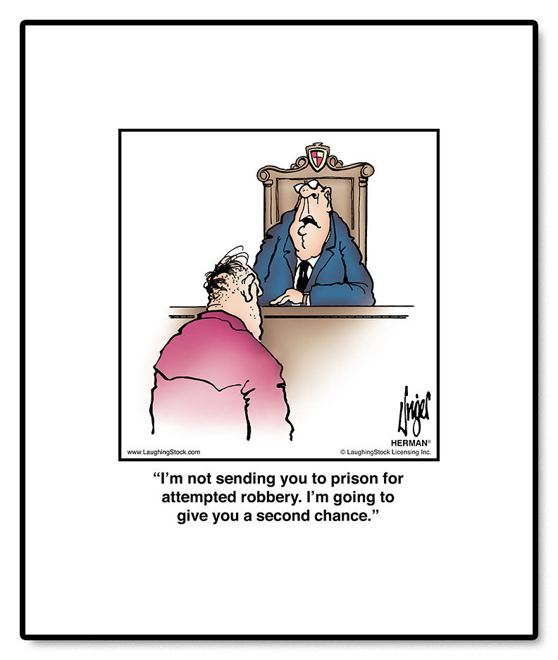 I’m not sending you to prison for attempted robbery. I’m going to give you a second chance.