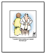 Load image into Gallery viewer, I couldn’t find a button so I sewed the hole up!