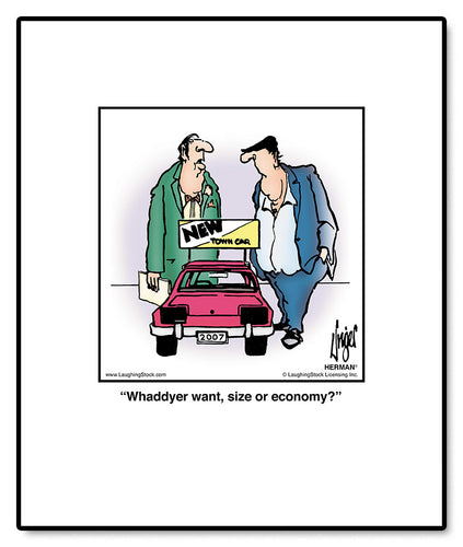 Whaddyer want, size or economy?