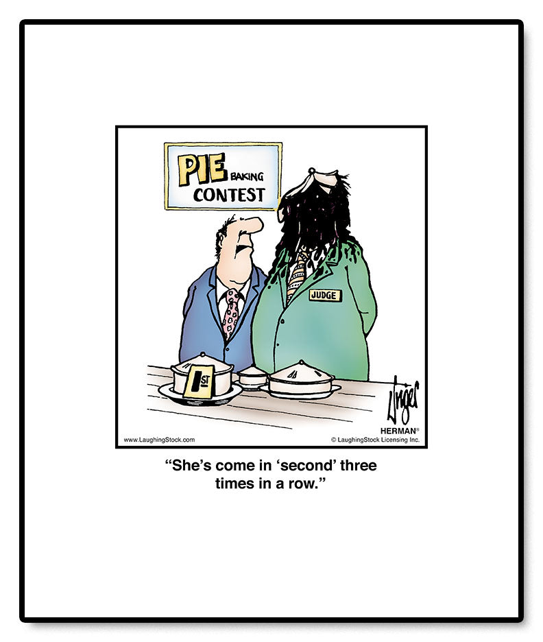 She’s come in ‘second’ three times in a row.