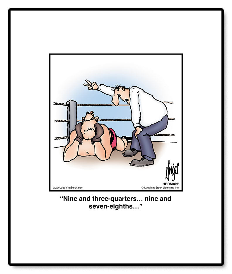 Nine and three-quarters… nine and seven-eighths…